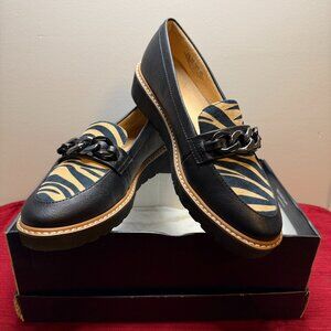 Naturalizer Zebra Print Chain Loafers – Size 6.5 (New!)